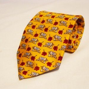 Teo Grimaldi Italy Blue Bow Teddy Bear Tie